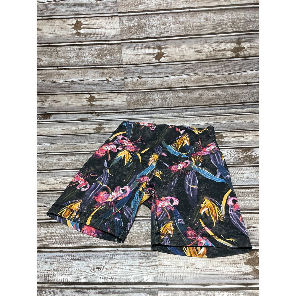 Lululemon Women's Biker Shorts Floral Black See Pics For Sizing